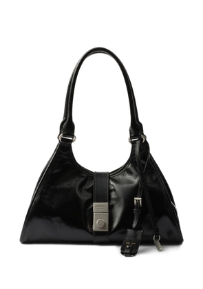 Prada medium leather tote bag - Black