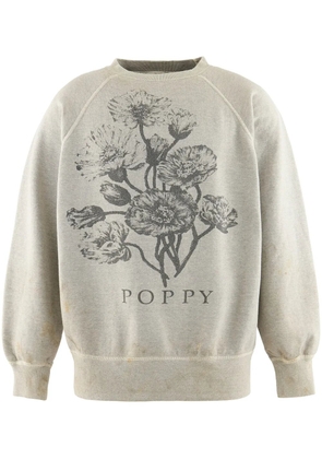 SAINT MXXXXXX printed cotton sweatshirt - White