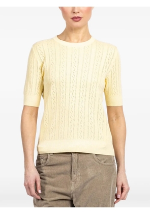 Lisa Yang Nika cable-knit sweater - Yellow