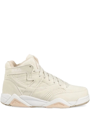 Fila perforated high-top trainers - Neutrals