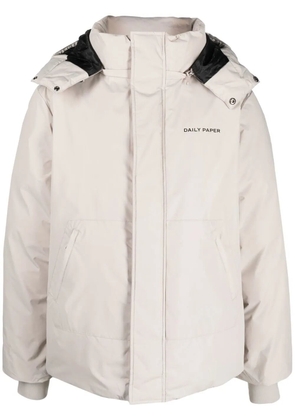 Daily Paper Padded Hooded Jacket - Neutrals