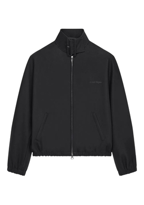 Courrèges buckle-neck zipped bomber jacket - Black
