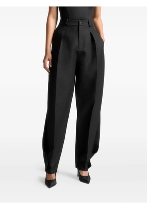 Manière De Voir Sophie twist-detail pleat trousers - Black