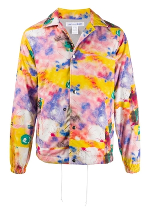 Comme Des Garçons Shirt tie-dye graphic print jacket - Pink