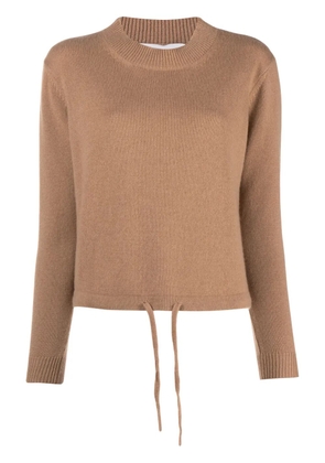 Liska cashmere drawstring-hem jumper - Brown