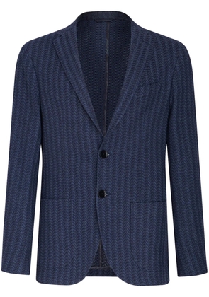 ETRO striped cotton blazer - Blue