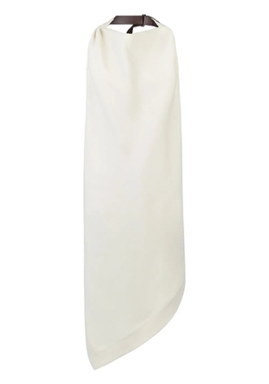 Tod's leather-strap tunic top - Neutrals