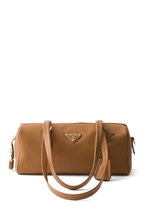 Prada medium leather tote bag - Brown