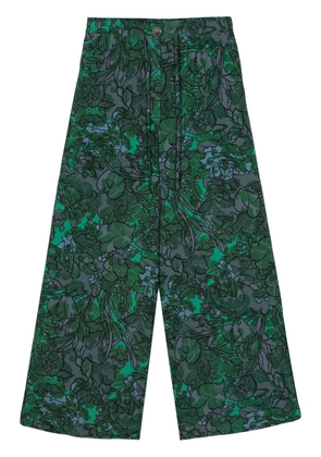 Pierre-Louis Mascia Adanastr wide-leg trousers - Green