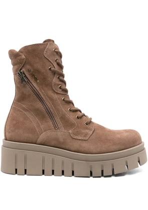 NERO GIARDINI 60mm zip-deail boots - Neutrals