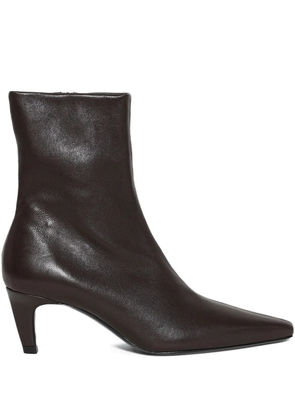Jude 60mm Cave pointed ankle boots - Brown