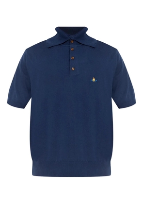 Vivienne Westwood orb-embroidered polo shirt - Blue