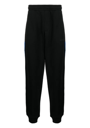 Helmut Lang logo-embroidered cotton track pants - Black