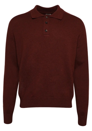 BODE knitted cashmere polo shirt - Brown