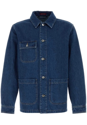 Gucci Interlocking G lasered denim jacket - Blue