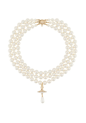Vivienne Westwood layered pearl necklace - White