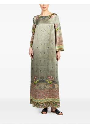 Pierre-Louis Mascia Mutka floral maxi dress - Green