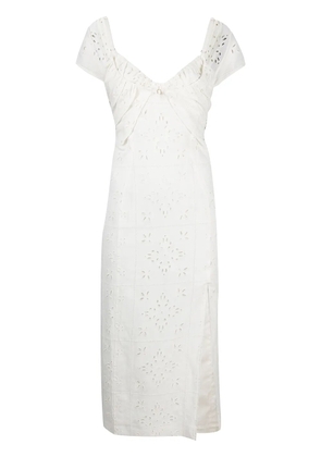 Jacquemus broderie anglaise midi sundress - White