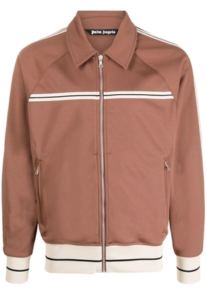 Palm Angels striped-trim sweatshirt - Brown
