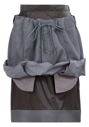 Maison Margiela layered knee-length skirt - Grey