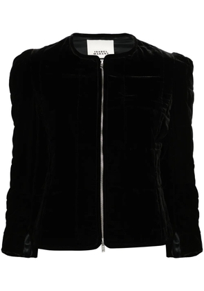 ISABEL MARANT Djanet quilted velvet jacket - Black