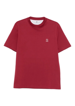 Brunello Cucinelli logo T-shirt - Red