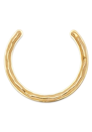 Jil Sander hammered-finish cuff necklace - Yellow