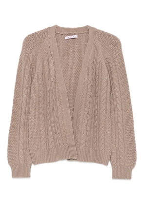Liska cable-knit cardigan - Neutrals