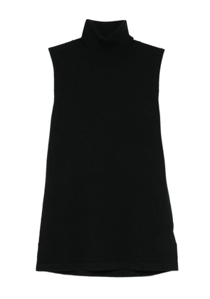 arch4 sleeveless turtleneck top - Black