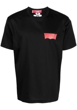 Junya Watanabe MAN logo-print cotton T-shirt - Black