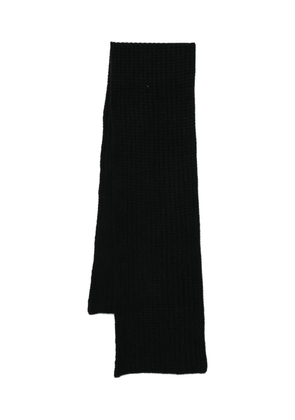 Liska ribbed cashmere scarf - Black