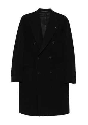Tagliatore double-breasted wool-blend coat - Black