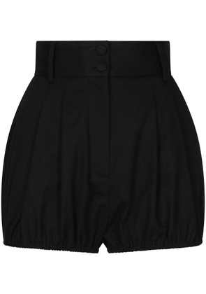 Dolce & Gabbana pleated gabardine shorts - Black