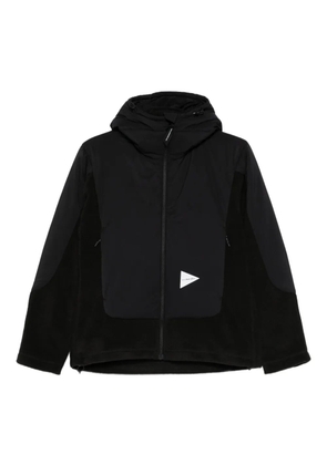 and Wander hooded fleece jacket - Black