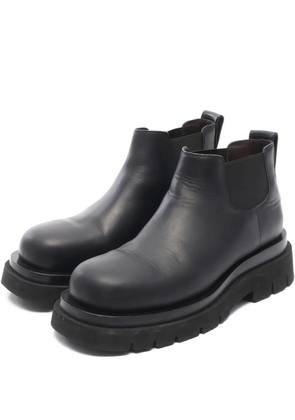 Bottega Veneta Pre-Owned side gore leather boots - Black