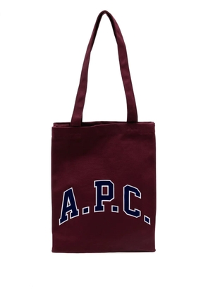 A.P.C. Lou University tote bag - Purple