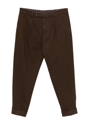 Berwich Chiaia pleated cuffed trousers - Black