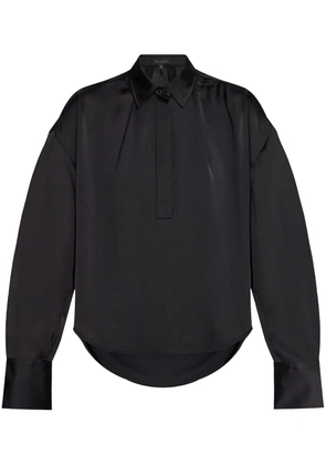 rag & bone long-sleeve polo top - Black
