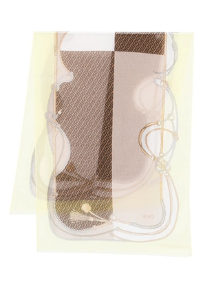 LIU JO patterned scarf - Neutrals