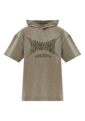 AVAVAV logo-print hoodie - Brown