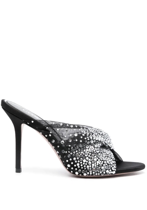 Gedebe Mariel 100mm crystal-embellished sandals - Black