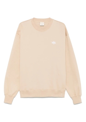 WALK IN PARIS fleece crew-neck sweatshirt - Neutrals