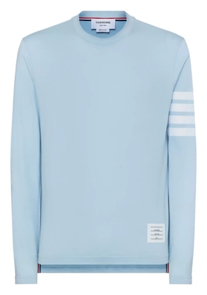 Thom Browne three-stripe long-sleeved T-shirt - Blue