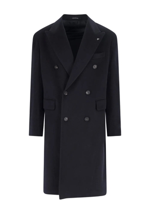 Tagliatore double-breasted patch-pocket coat - Blue