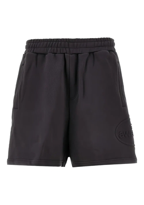 Awake NY embossed-logo shorts - Black