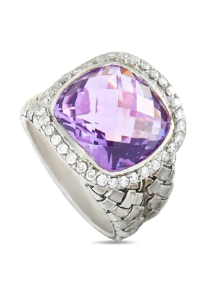 Scott Kay diamond and amethyst dome ring - Silver