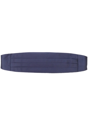 Dell'oglio pleated sash silk belt - Blue