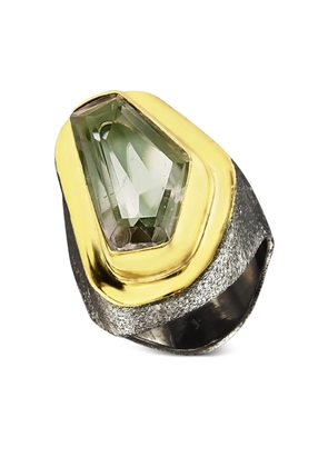 OBSIDIAN Aristocracy Morals handmade ring - Gold