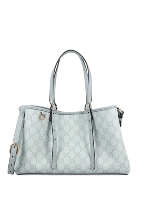 Gucci monogram-print shoulder bag - Blue