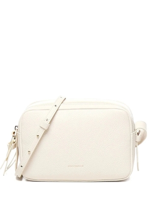 Coccinelle small Malory double-zip shoulder bag - Neutrals